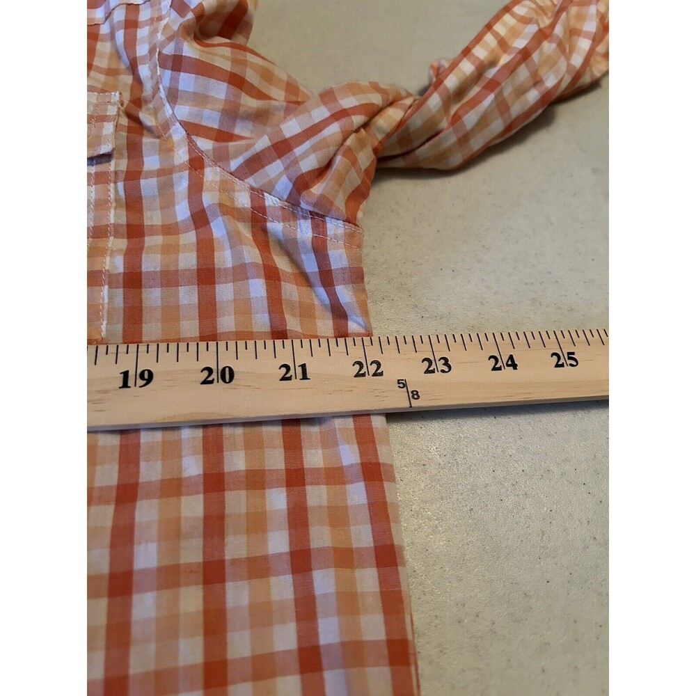 Levis Modern Plaid Western Shirt Mens Size Large Long Sleeve Pearl Snap Vintage - Picture 6 of 9